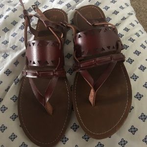 Adorable leather sandals!!! EUC. Worn 1x.